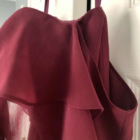 Kennedy Blue Allison bridesmaid dress, color Bordeaux, size 6 - Picture 6 of 14